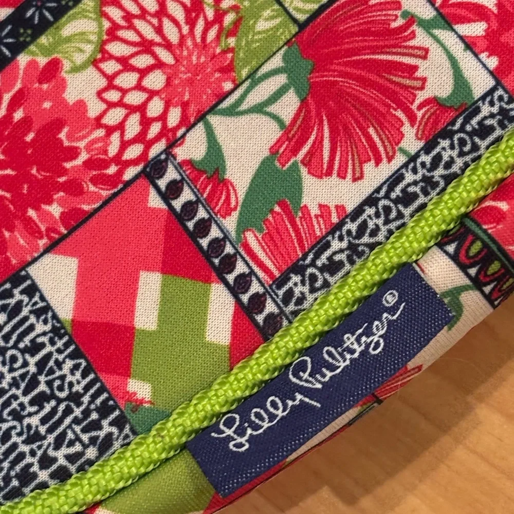 Lilly Pulitzer Patchwork‎ Laptop Bag with Green Accents